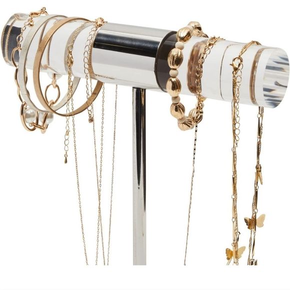 At Home Large T-Bar Acrylic Jewlery Stand - Picture 4 of 7